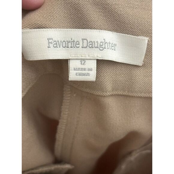 Favorite Daughter The Favorite Pleat Wide Leg Pants Khaki Size 12 - Picture 3 of 6